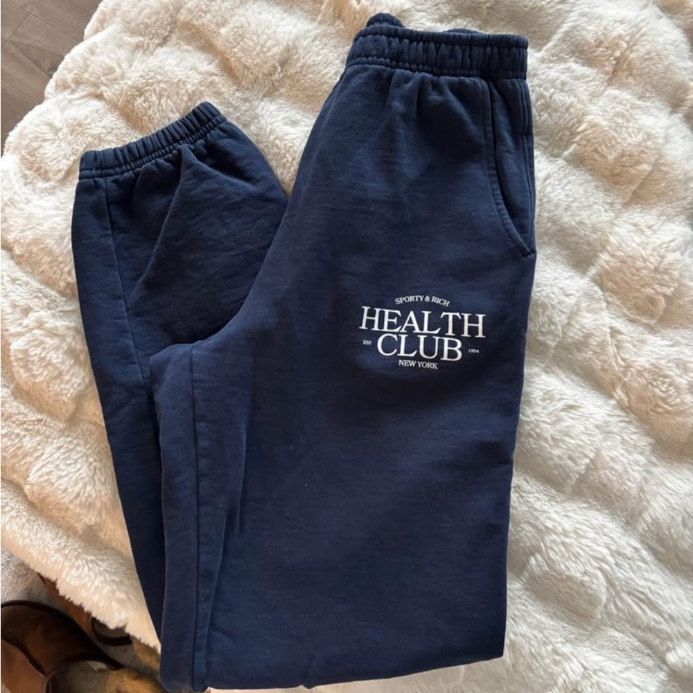 Sporty & Rich Dark Blue Sweatpants